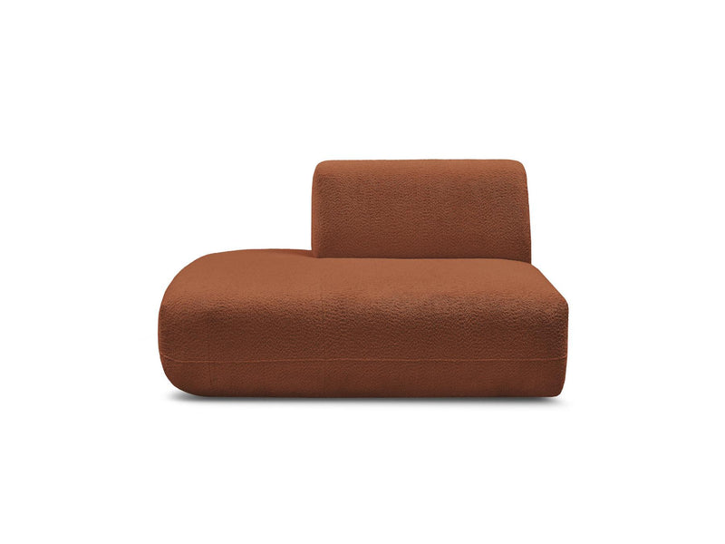 Anda - Silla auxiliar para sofá modular - Tela de chenilla - Ángulo izquierdo
