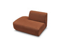 Anda - Silla auxiliar para sofá modular - Tela de chenilla - Ángulo izquierdo