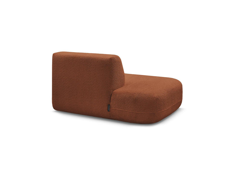 Anda - Silla auxiliar para sofá modular - Tela de chenilla - Ángulo izquierdo