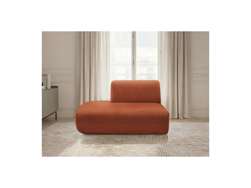 Anda - Silla auxiliar para sofá modular - Tela de chenilla - Ángulo izquierdo