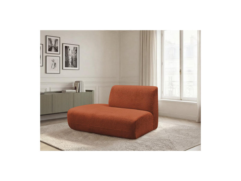 Anda - Silla auxiliar para sofá modular - Tela de chenilla - Ángulo izquierdo