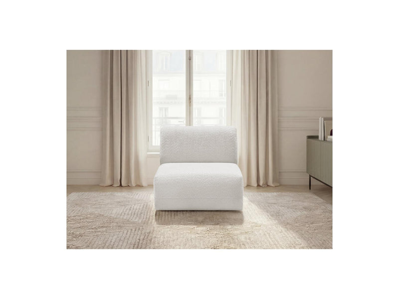 Anda - 1 Seater Chair Without Armrest For Modular Sofa - Chenille Fabric