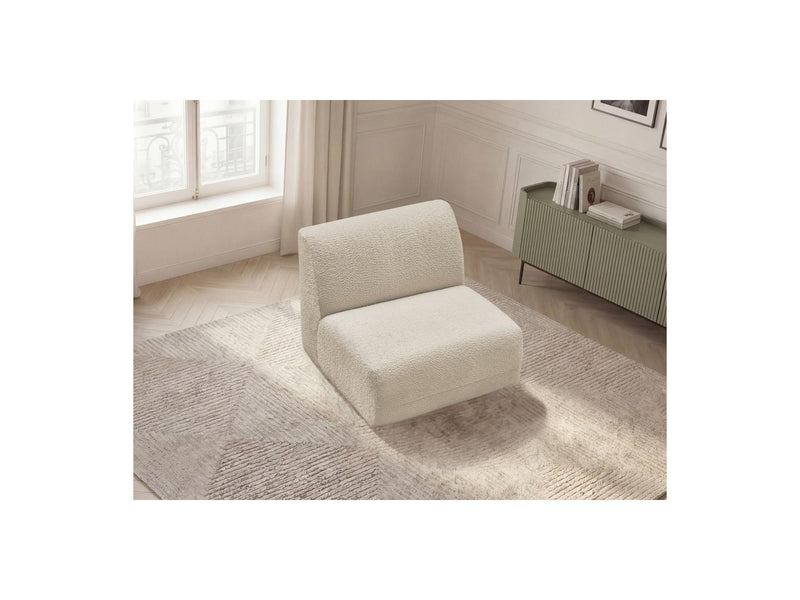 Anda - 1 Seater Chair Without Armrest For Modular Sofa - Chenille Fabric