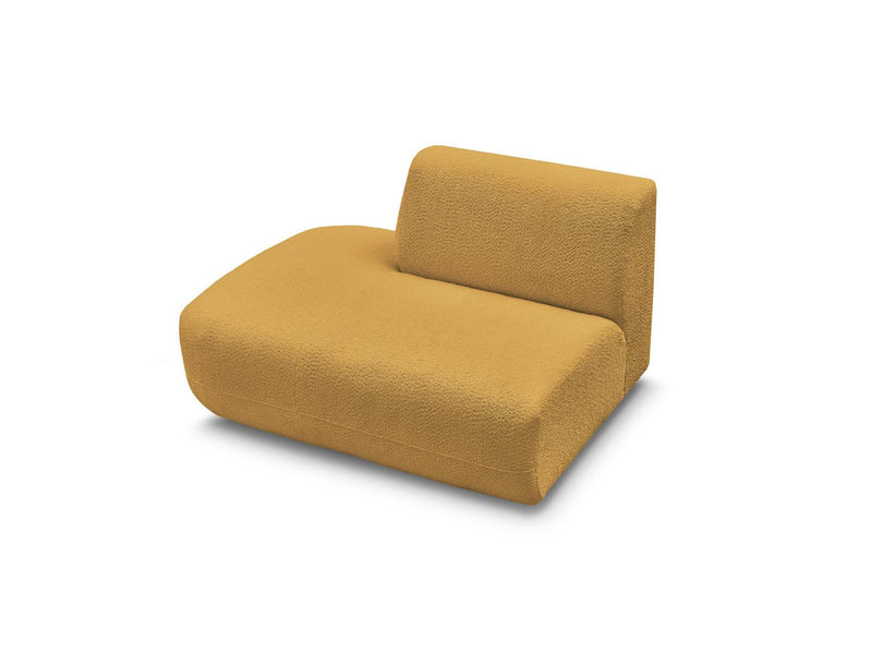 Anda - Silla auxiliar para sofá modular - Tela de chenilla - Ángulo izquierdo