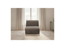 Anda - 1 Seater Chair Without Armrest For Modular Sofa - Chenille Fabric