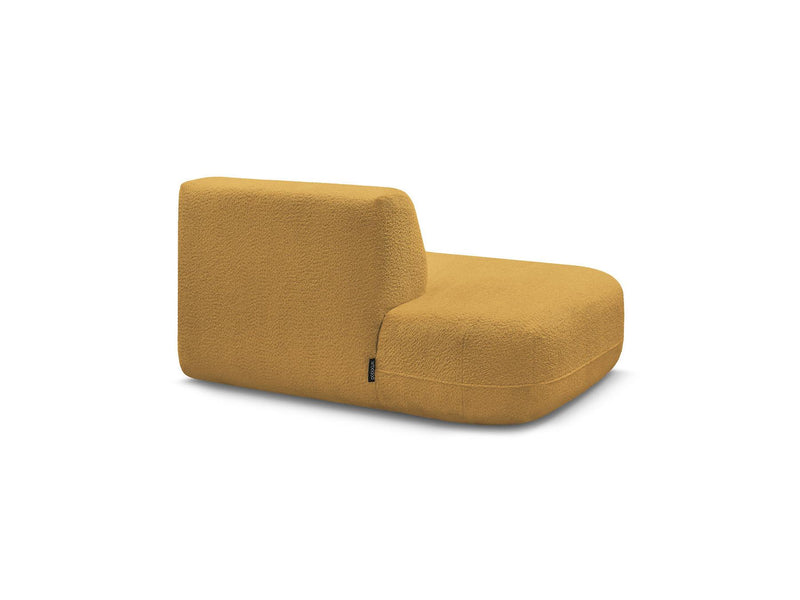 Anda - Silla auxiliar para sofá modular - Tela de chenilla - Ángulo izquierdo