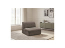 Anda - 1 Seater Chair Without Armrest For Modular Sofa - Chenille Fabric