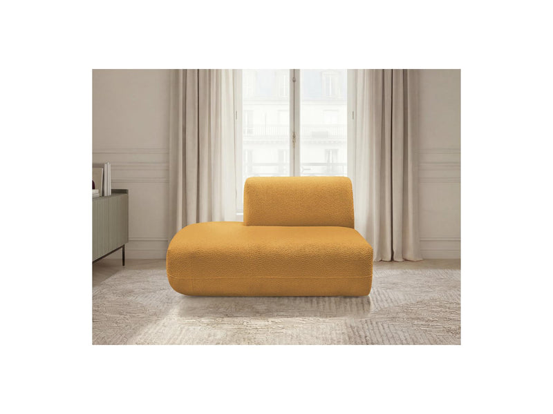 Anda - Silla auxiliar para sofá modular - Tela de chenilla - Ángulo izquierdo