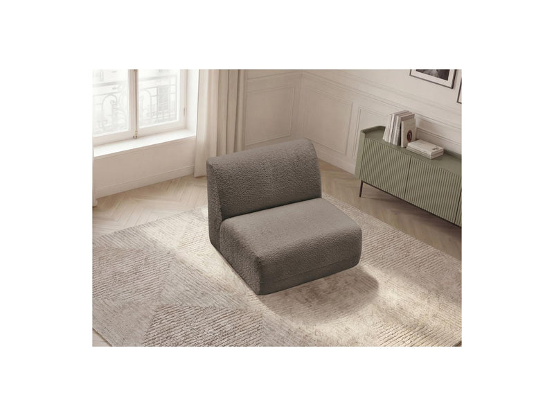 Anda - 1 Seater Chair Without Armrest For Modular Sofa - Chenille Fabric