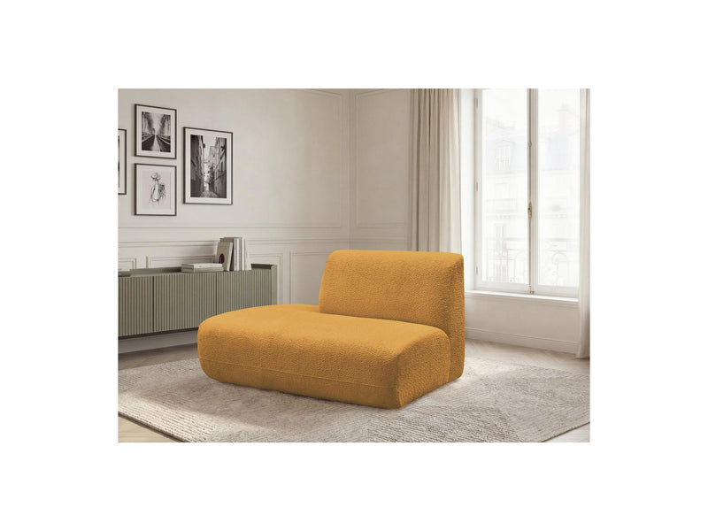 Anda - Silla auxiliar para sofá modular - Tela de chenilla - Ángulo izquierdo