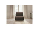 Anda - 1 Seater Chair Without Armrest For Modular Sofa - Chenille Fabric