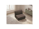 Anda - 1 Seater Chair Without Armrest For Modular Sofa - Chenille Fabric