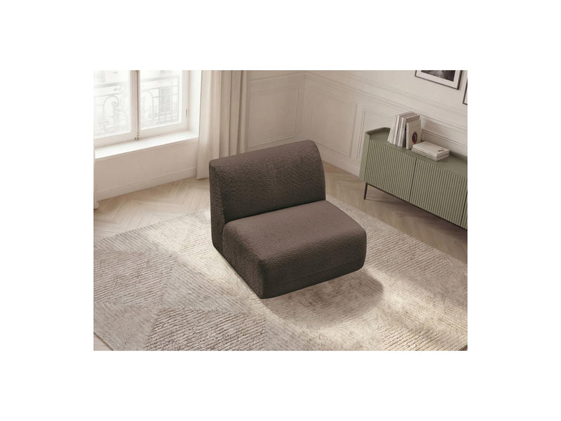 Anda - 1 Seater Chair Without Armrest For Modular Sofa - Chenille Fabric