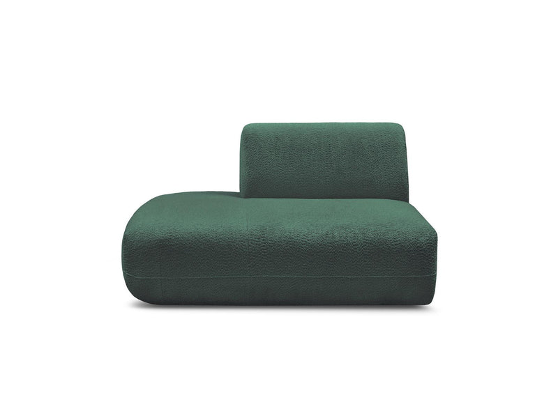 Anda - Silla auxiliar para sofá modular - Tela de chenilla - Ángulo izquierdo