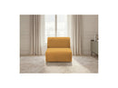 Anda - 1 Seater Chair Without Armrest For Modular Sofa - Chenille Fabric