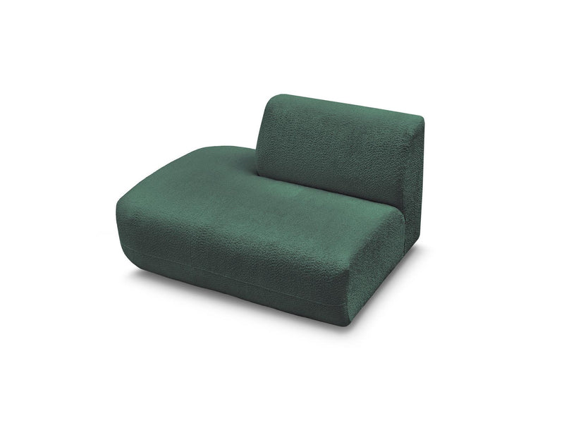 Anda - Silla auxiliar para sofá modular - Tela de chenilla - Ángulo izquierdo