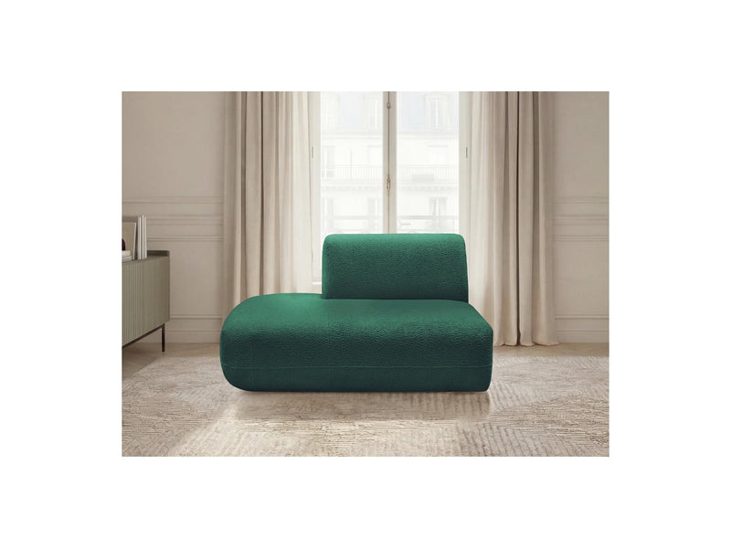 Anda - Silla auxiliar para sofá modular - Tela de chenilla - Ángulo izquierdo