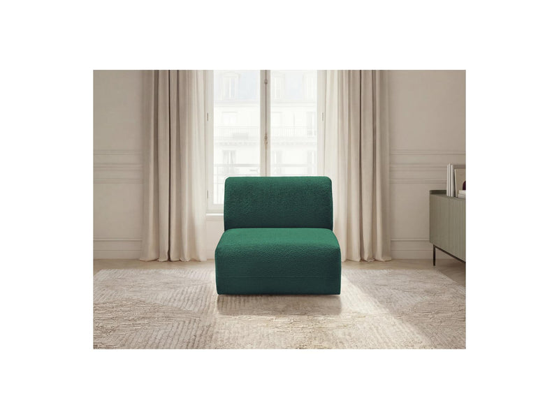 Anda - 1 Seater Chair Without Armrest For Modular Sofa - Chenille Fabric