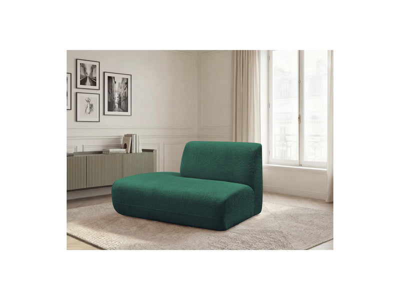 Anda - Silla auxiliar para sofá modular - Tela de chenilla - Ángulo izquierdo