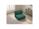 Anda - 1 Seater Chair Without Armrest For Modular Sofa - Chenille Fabric