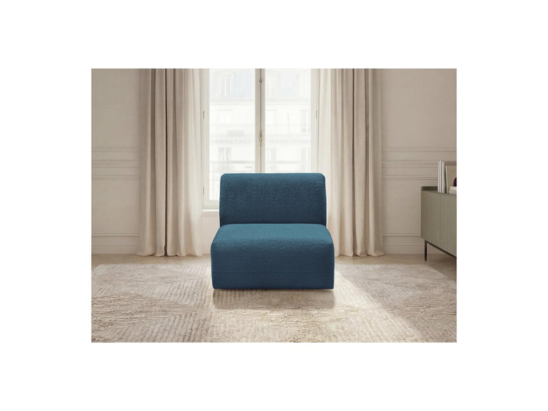 Anda - 1 Seater Chair Without Armrest For Modular Sofa - Chenille Fabric