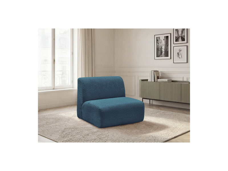 Anda - 1 Seater Chair Without Armrest For Modular Sofa - Chenille Fabric