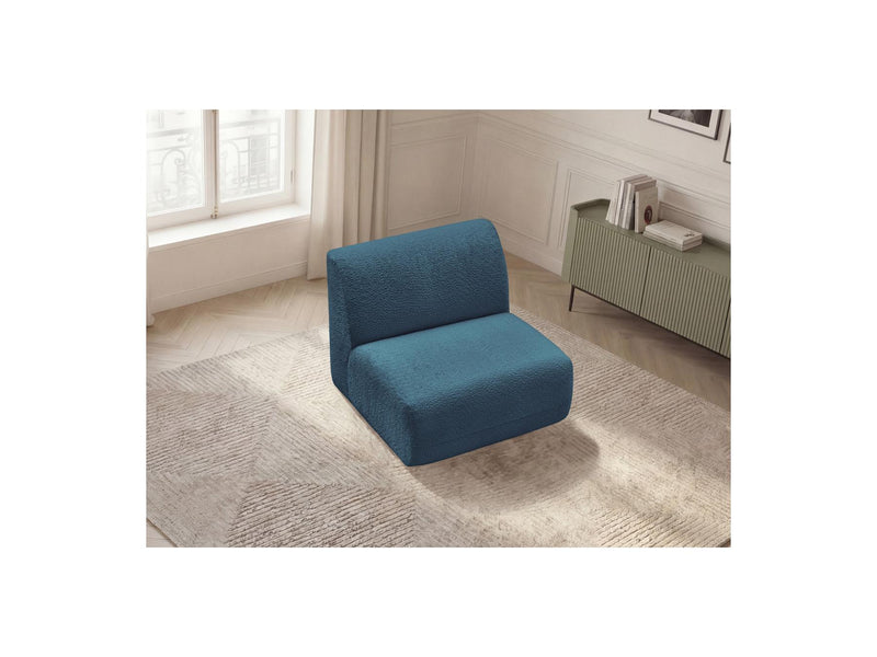 Anda - 1 Seater Chair Without Armrest For Modular Sofa - Chenille Fabric