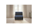 Anda - 1 Seater Chair Without Armrest For Modular Sofa - Chenille Fabric