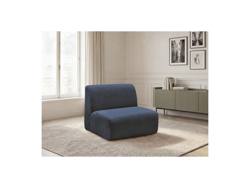 Anda - 1 Seater Chair Without Armrest For Modular Sofa - Chenille Fabric