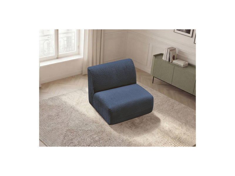 Anda - 1 Seater Chair Without Armrest For Modular Sofa - Chenille Fabric