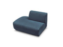 Anda - Silla auxiliar para sofá modular - Tela de chenilla - Ángulo izquierdo