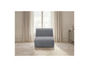 Anda - 1 Seater Chair Without Armrest For Modular Sofa - Chenille Fabric