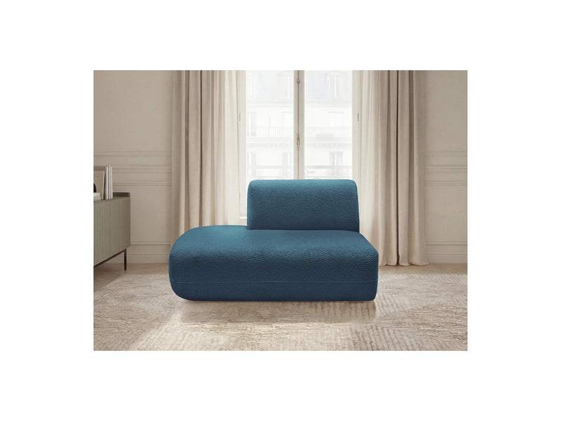 Anda - Silla auxiliar para sofá modular - Tela de chenilla - Ángulo izquierdo