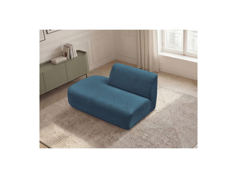 Anda - Silla auxiliar para sofá modular - Tela de chenilla - Ángulo izquierdo