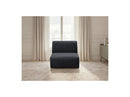 Anda - 1 Seater Chair Without Armrest For Modular Sofa - Chenille Fabric