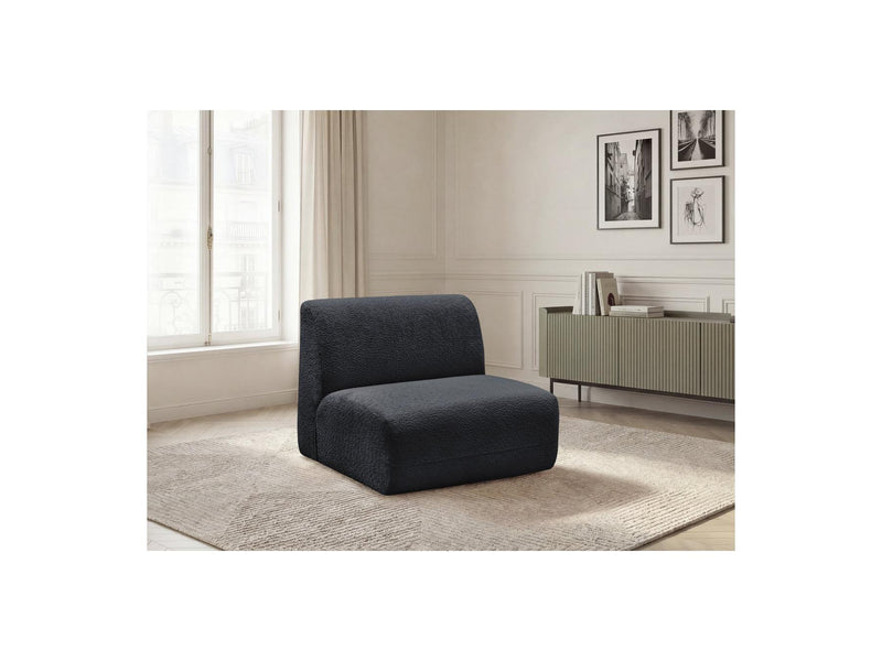 Anda - 1 Seater Chair Without Armrest For Modular Sofa - Chenille Fabric