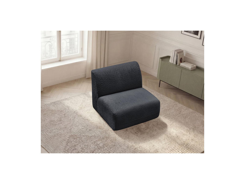 Anda - 1 Seater Chair Without Armrest For Modular Sofa - Chenille Fabric