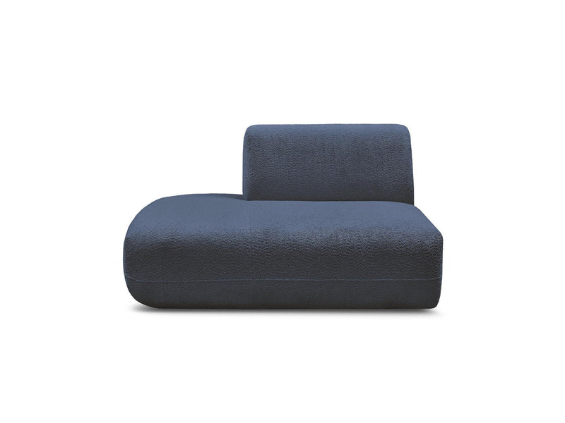 Anda - Silla auxiliar para sofá modular - Tela de chenilla - Ángulo izquierdo