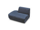 Anda - Silla auxiliar para sofá modular - Tela de chenilla - Ángulo izquierdo