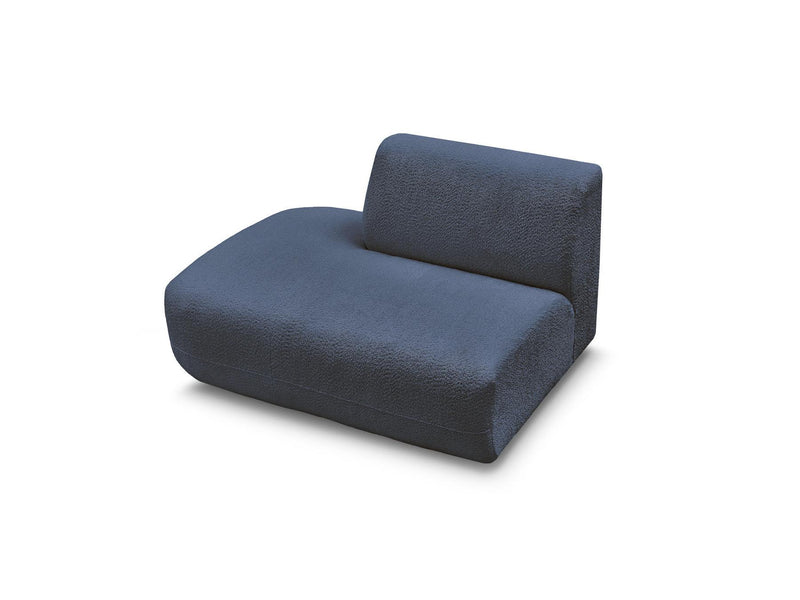 Anda - Silla auxiliar para sofá modular - Tela de chenilla - Ángulo izquierdo