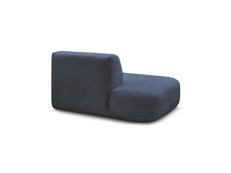 Anda - Silla auxiliar para sofá modular - Tela de chenilla - Ángulo izquierdo