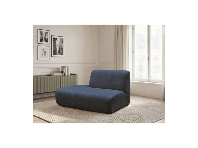 Anda - Silla auxiliar para sofá modular - Tela de chenilla - Ángulo izquierdo