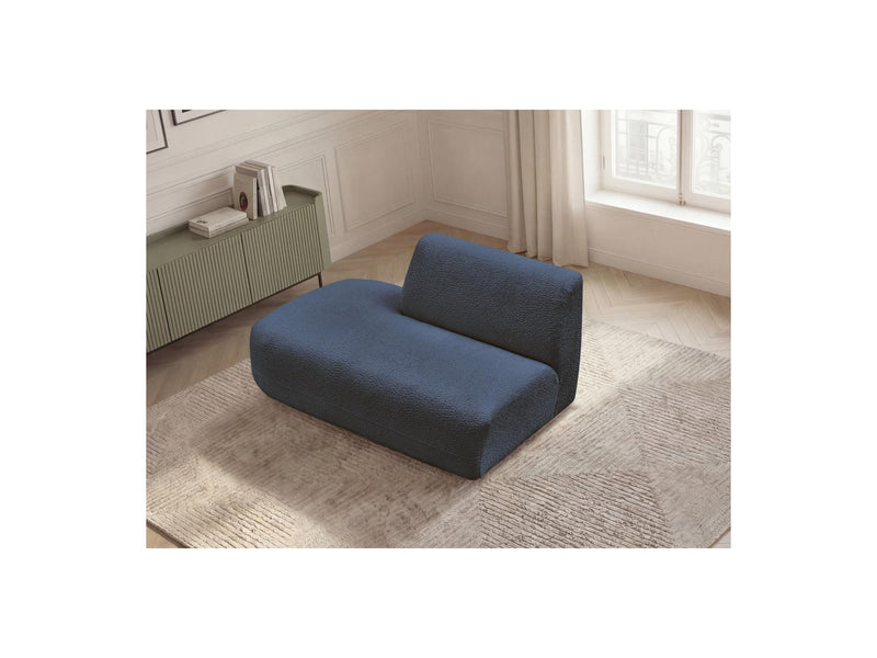 Anda - Silla auxiliar para sofá modular - Tela de chenilla - Ángulo izquierdo