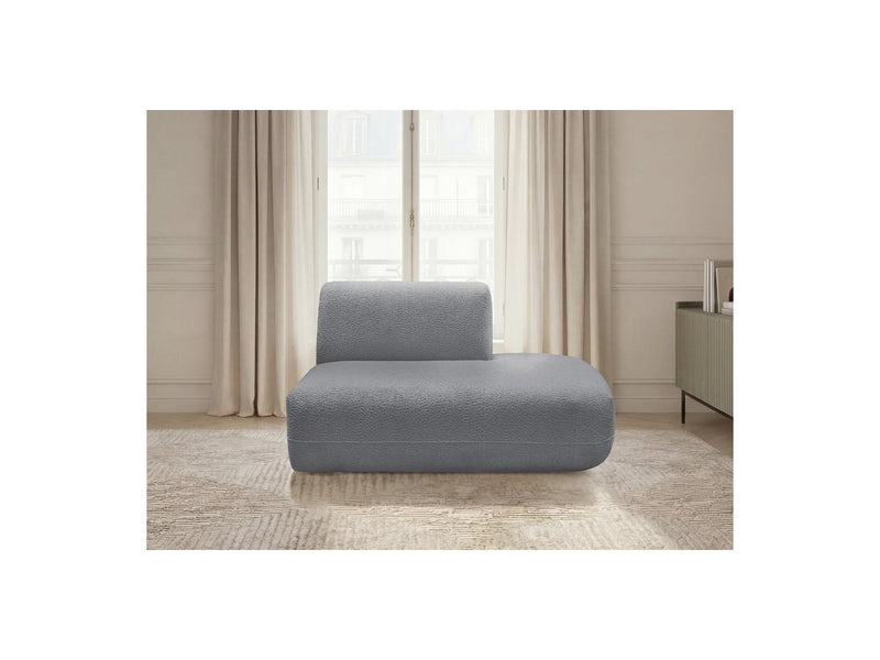 Anda - Chauffeuse Bout De Canapé Pour Canapé Modulable - Tissu Chenille - Angle Droit