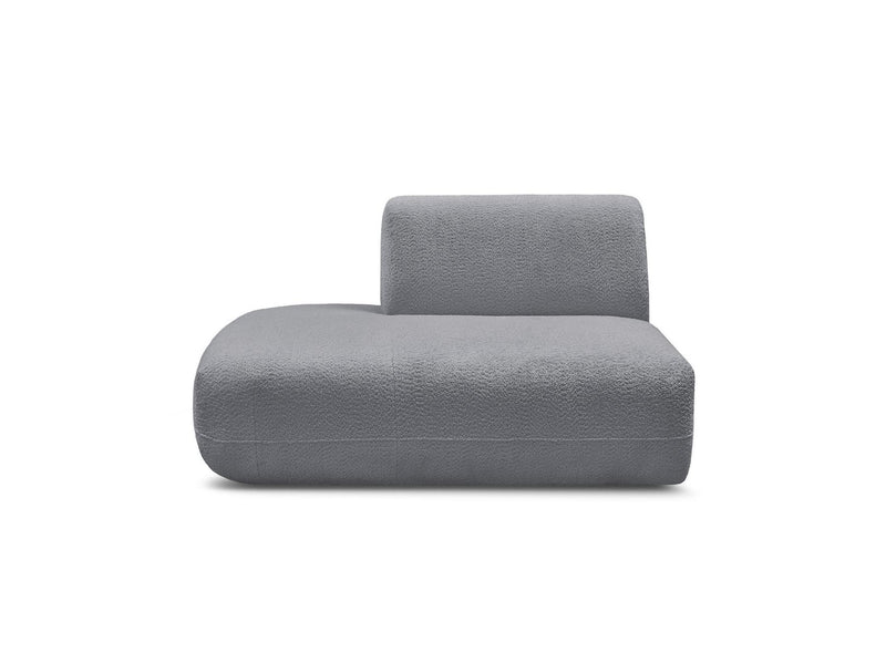Anda - Silla auxiliar para sofá modular - Tela de chenilla - Ángulo izquierdo