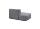 Anda - Silla auxiliar para sofá modular - Tela de chenilla - Ángulo izquierdo