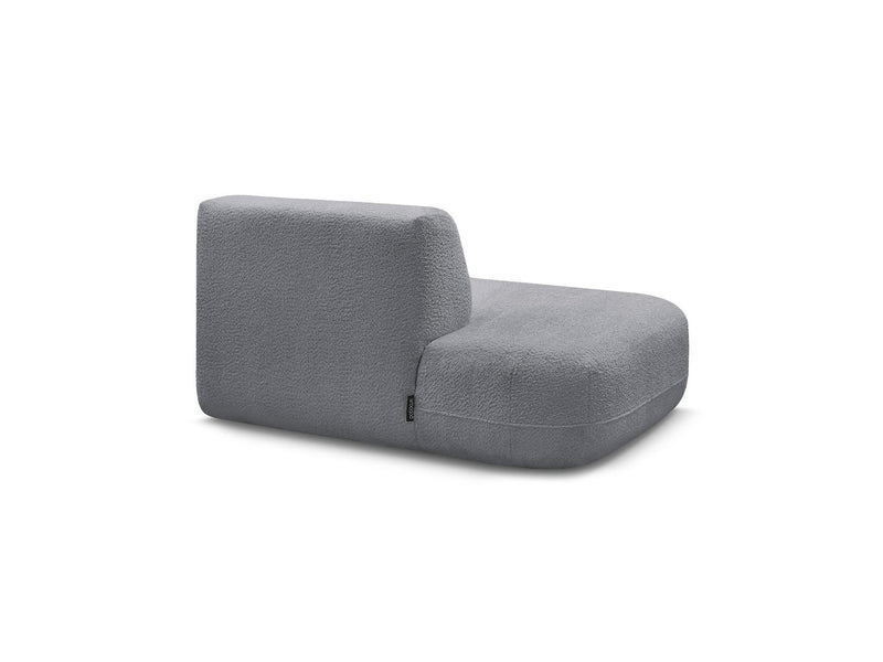 Anda - Silla auxiliar para sofá modular - Tela de chenilla - Ángulo izquierdo