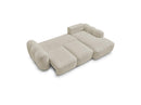 Montaigne - Canapé D'Angle Convertible Coffre - Tissu Bouclette - Angle Droit