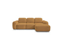 Montaigne - Canapé D'Angle Convertible Coffre - Tissu Bouclette - Angle Droit