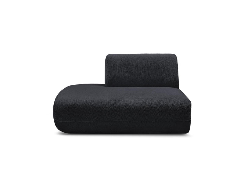 Anda - Silla auxiliar para sofá modular - Tela de chenilla - Ángulo izquierdo